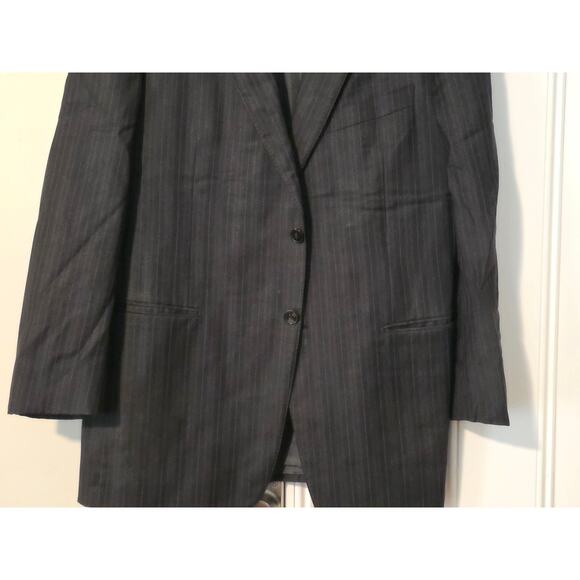 Ermenegildo Zegna Men's Blazer Size 54R US Black Silk Wool Blend Soft - Picture 4 of 10